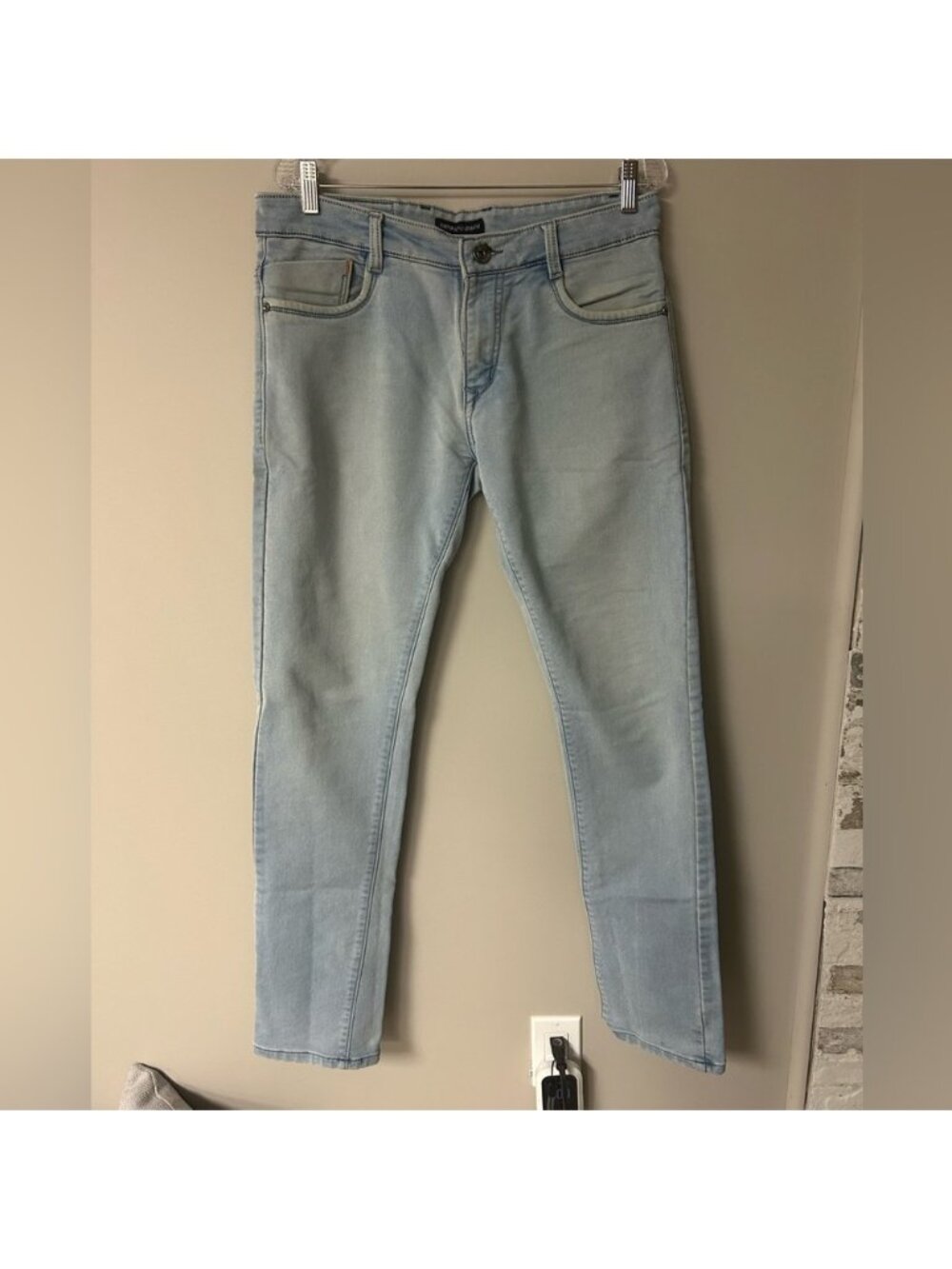 Emporio Armani Slim‎ Fit Light Wash Skinny Jeans